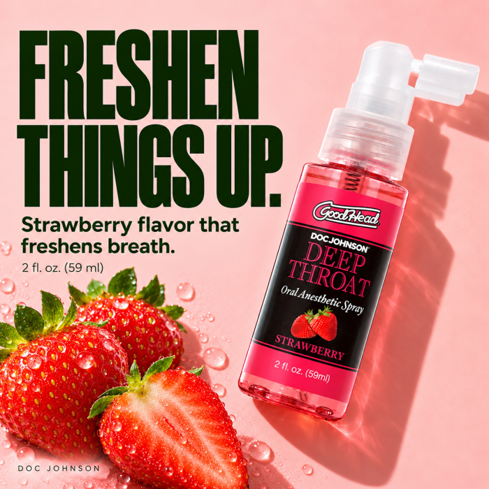 GoodHead - Deep Throat Spray - Strawberry - 2 fl. oz.