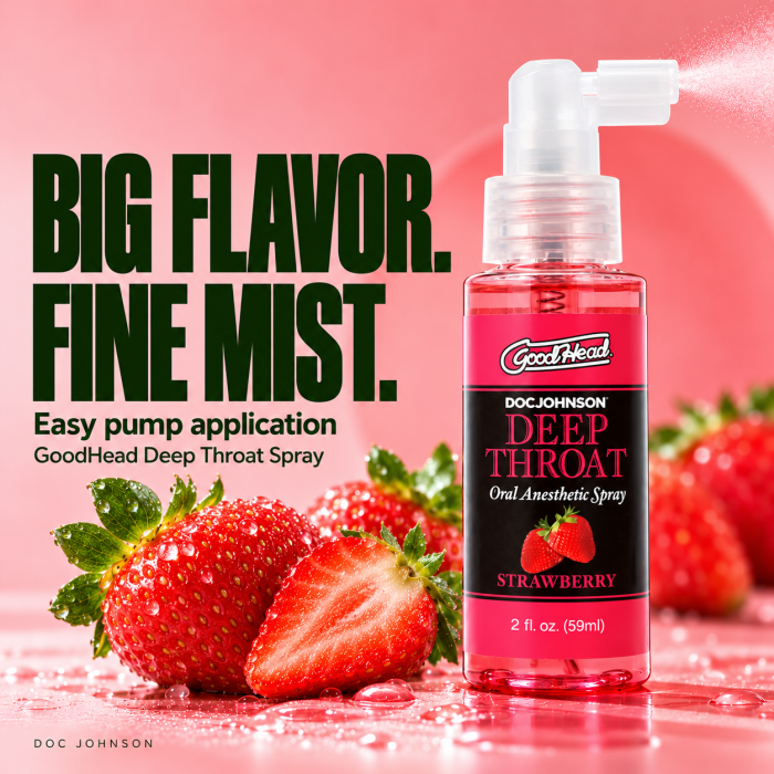 GoodHead - Deep Throat Spray - Strawberry - 2 fl. oz.