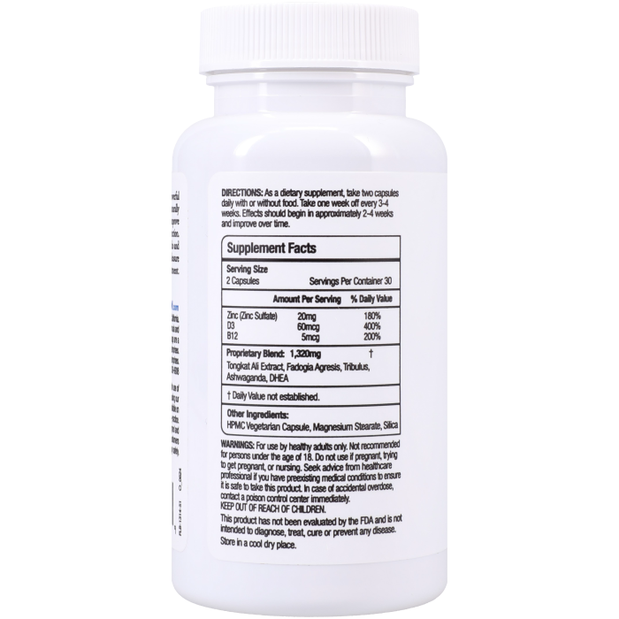 Intimate Enhancements - Firm - Erection Enhancer - Sexual Daily Supplement Formula - 60 Vegan Capsules
