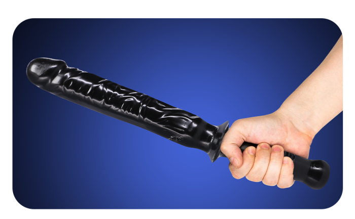 The Classic Manhandler - 10 Inch Dildo Plus Handle