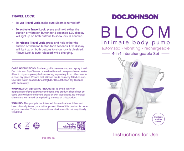 Bloom - Intimate Body Pump - Automatic - Vibrating - Rechargeable