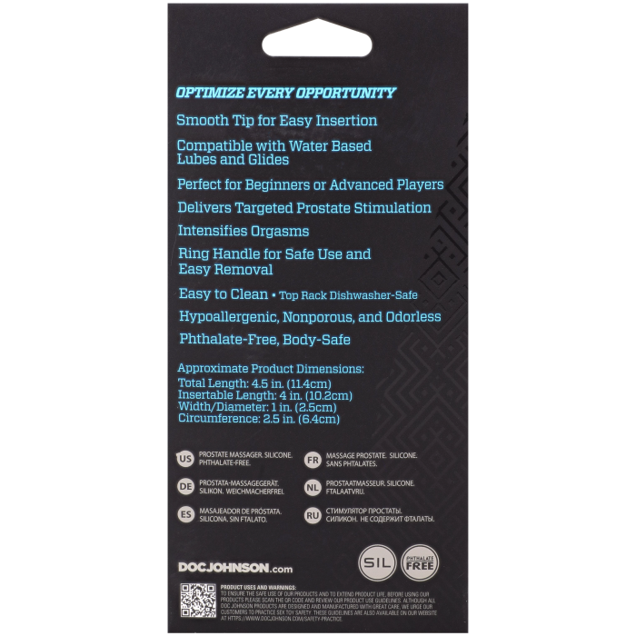 OptiMALE - Smooth Silicone P-Massager