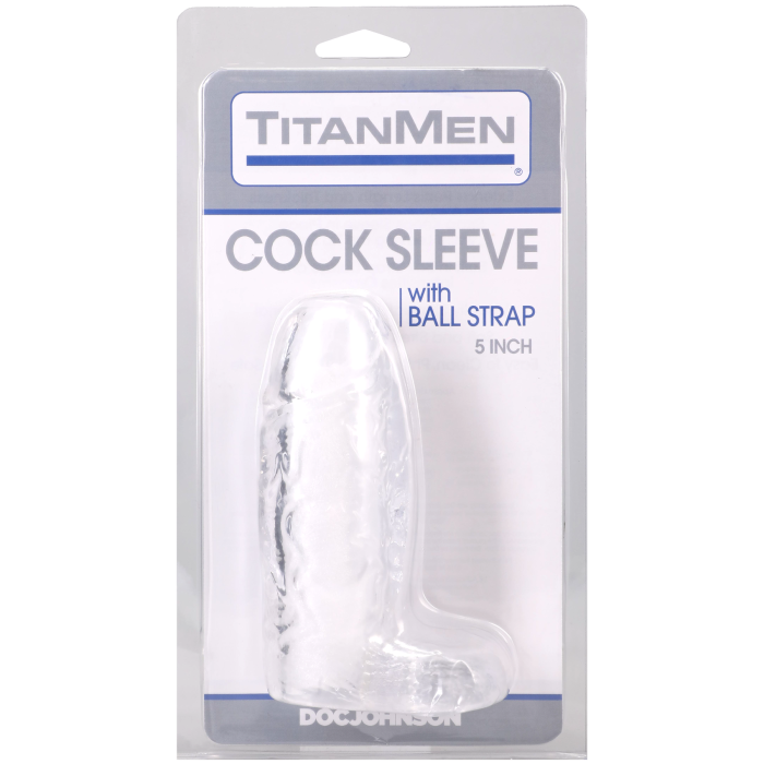 TitanMen - Cock Sleeve with Ball Strap - 5 Inch
