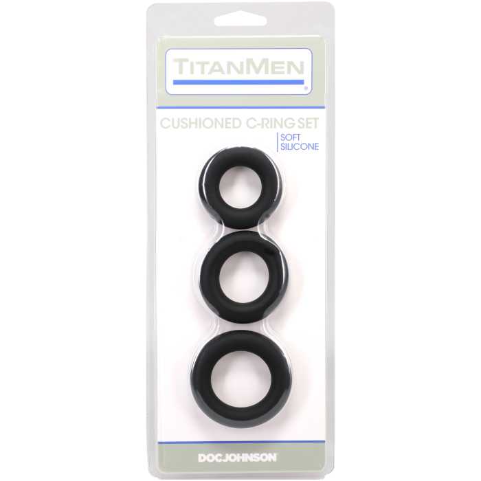 TitanMen - Cushioned C-Ring - 3 Piece Silicone Set