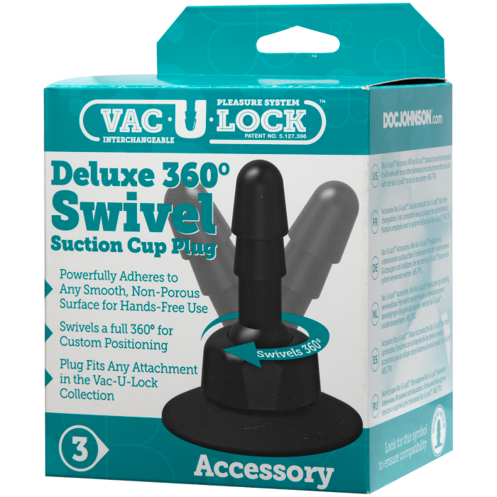 Vac-U-Lock - Deluxe 360 Swivel Suction Cup Plug