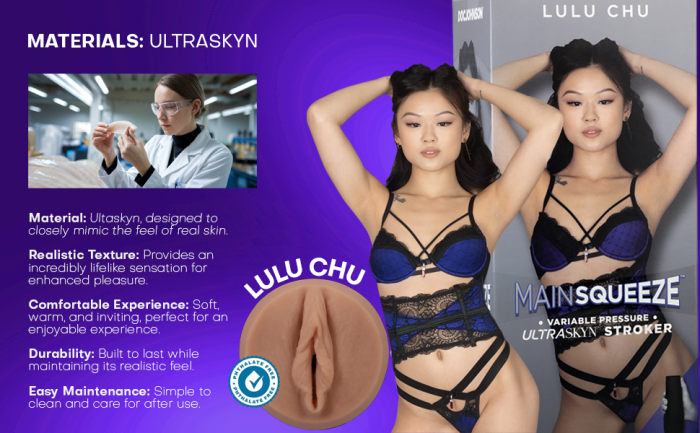 Main Squeeze - Lulu Chu - ULTRASKYN Stroker - Pussy