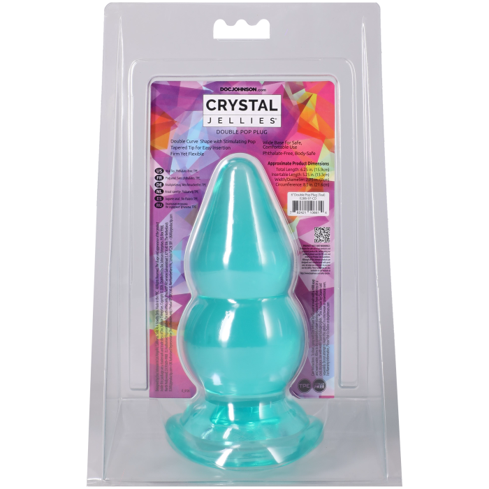 Crystal Jellies - Double Pop Plug - 6 Inch