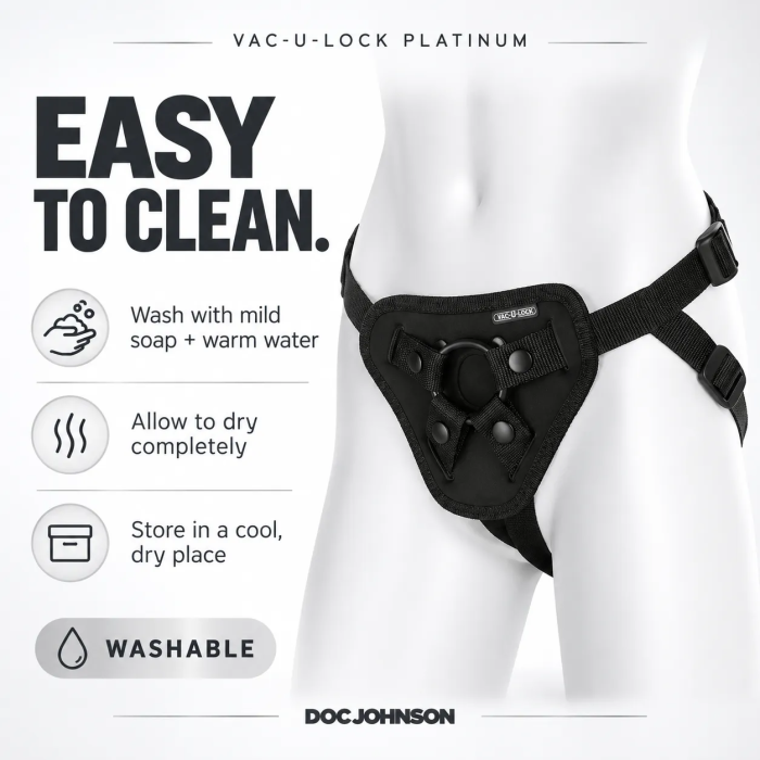 Vac-U-Lock Platinum - Luxe Harness - With Plug