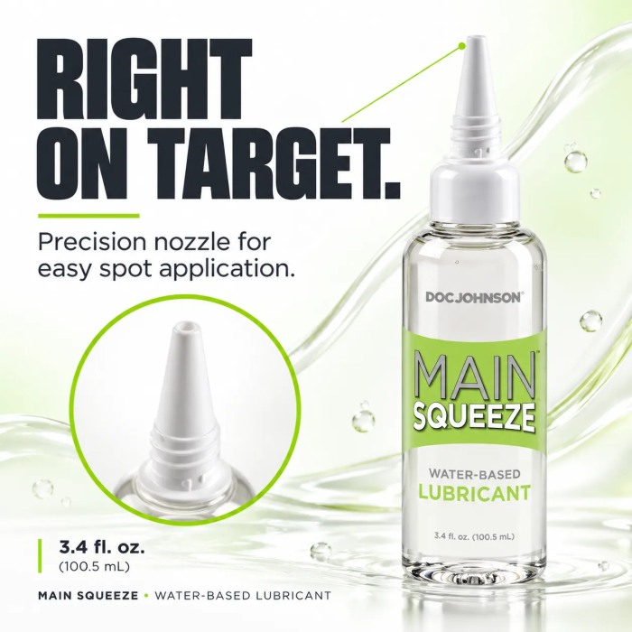 Main Squeeze - Water-Based Lubricant - 3.4 fl. oz.