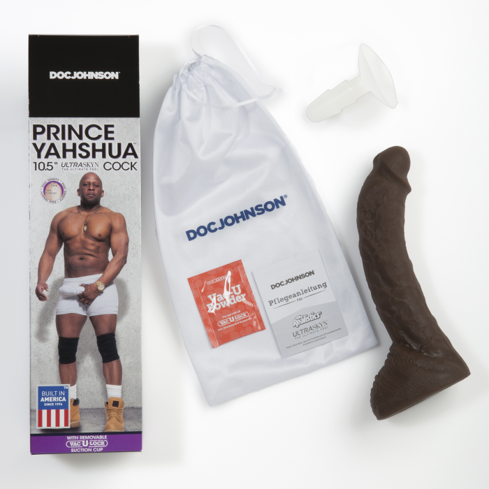 Signature Cocks - Prince Yahshua - 10.5 Inch ULTRASKYN Cock with Removable Vac-U-Lock Suction Cup