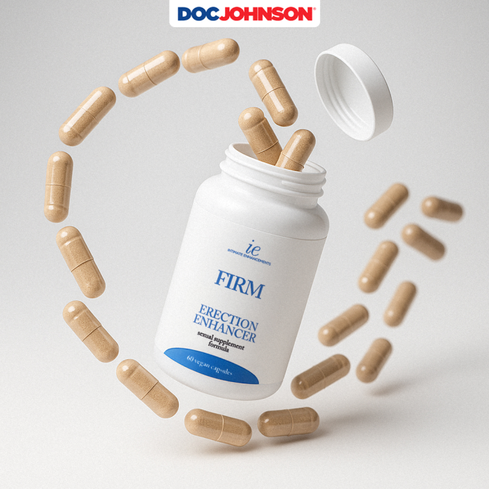 Intimate Enhancements - Firm - Erection Enhancer - Sexual Daily Supplement Formula - 60 Vegan Capsules