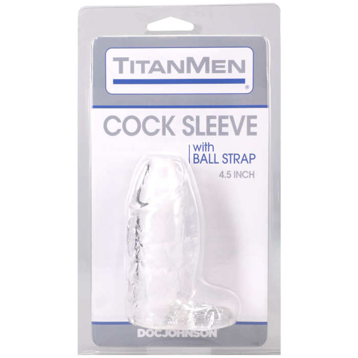 TitanMen - Cock Sleeve with Ball Strap - 4.5 Inch