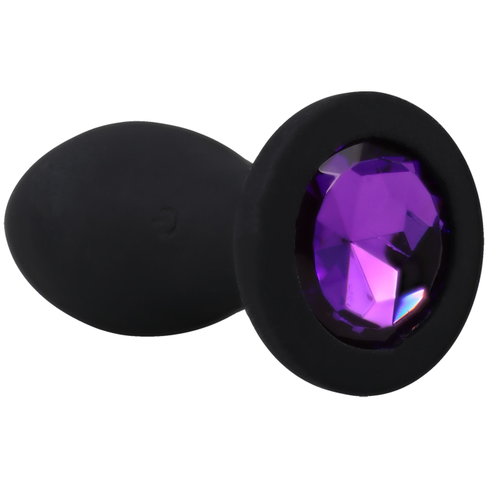 Booty Bling - Jeweled Wearable Vibrating Silicone Plug - 3 Inch