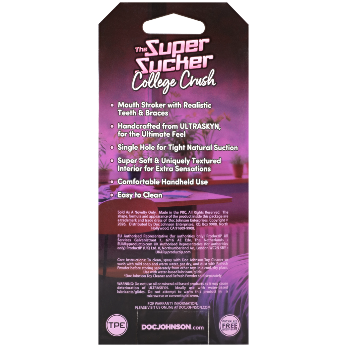 The Super Sucker - College Crush ULTRASKYN Masturbator with Braces