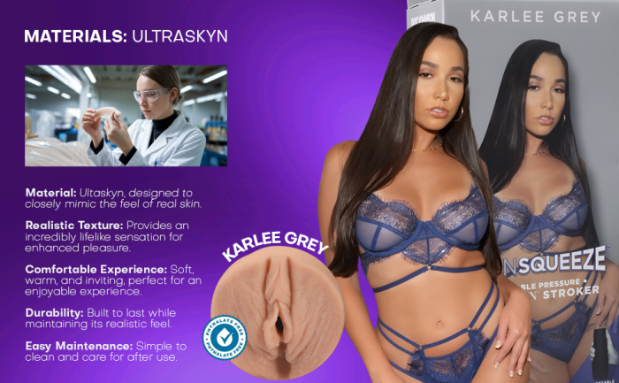 Main Squeeze - Karlee Grey - ULTRASKYN Stroker - Pussy
