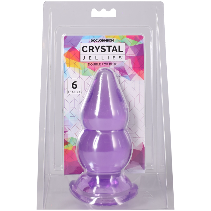 Crystal Jellies - Double Pop Plug - 6 Inch