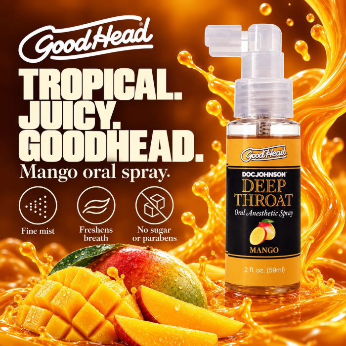 GoodHead - Deep Throat Spray - Mango - 2 fl. oz.