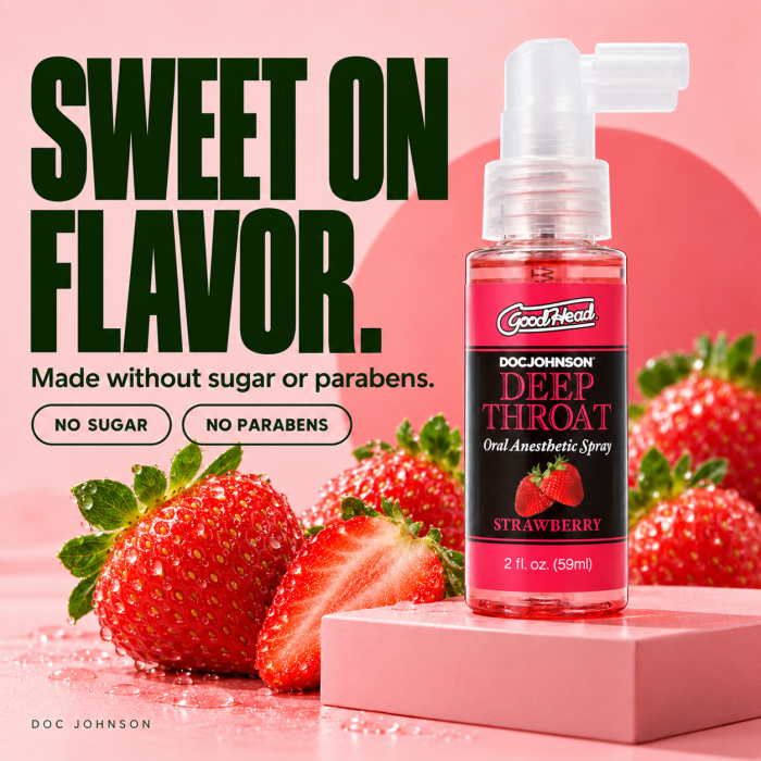 GoodHead - Deep Throat Spray - Strawberry - 2 fl. oz.