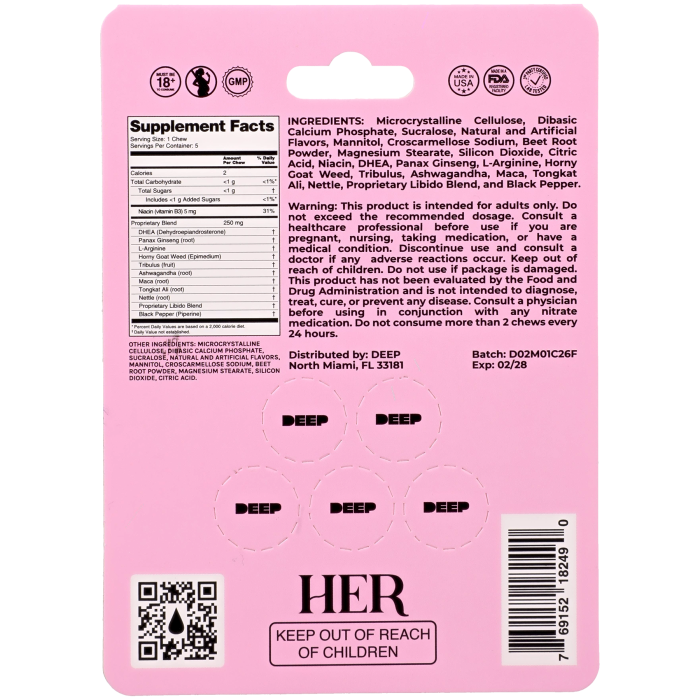 DEEP Her - 5 Chew Pack
