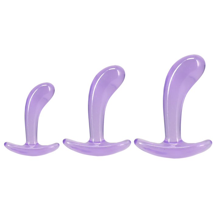 Crystal Jellies - Curved Anal Trainer Set