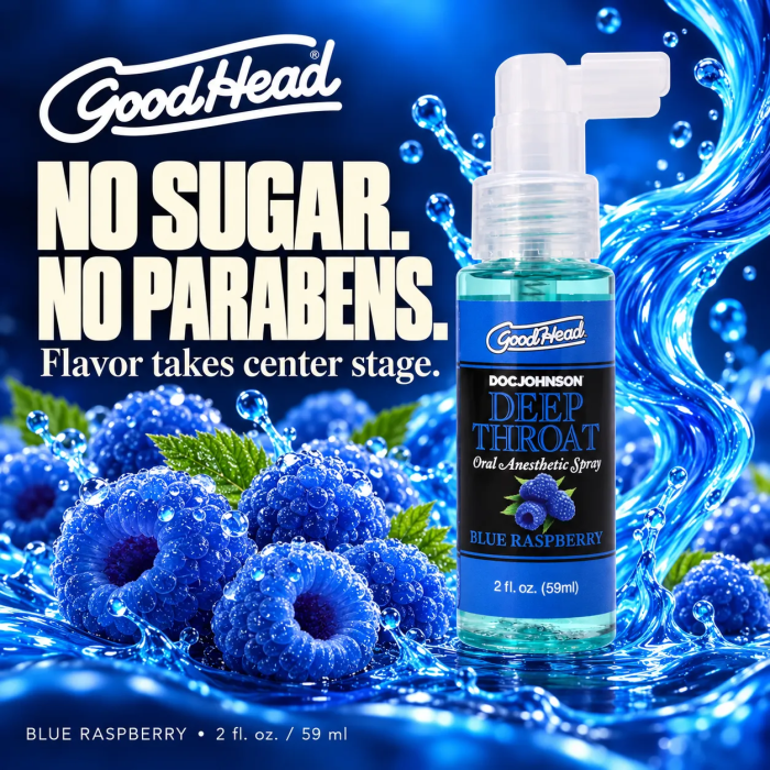GoodHead - Deep Throat Spray - Blue Raspberry - 2 fl. oz.