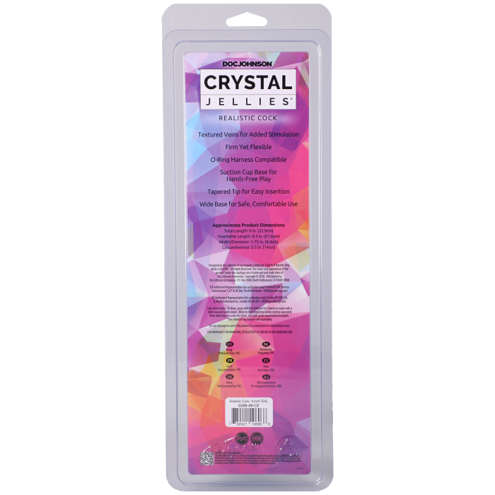 Crystal Jellies - Realistic Cock - 9 Inch