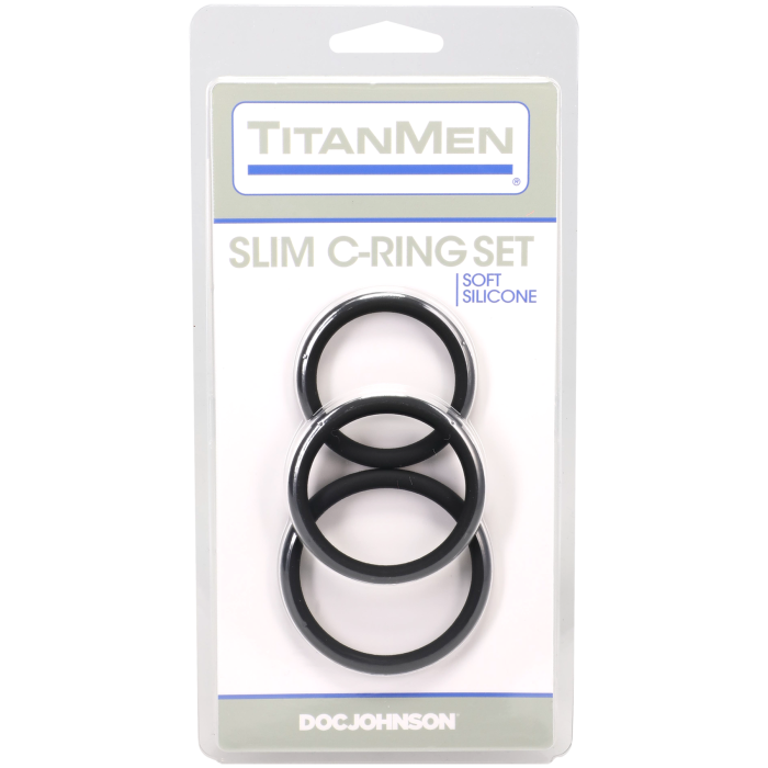 TitanMen - Slim C-Ring - 3 Piece Silicone Set