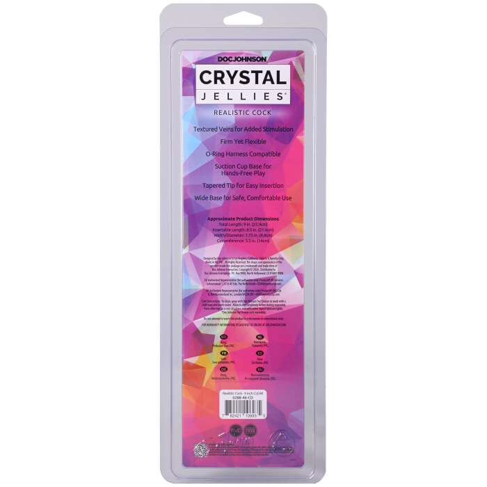Crystal Jellies - Realistic Cock - 9 Inch