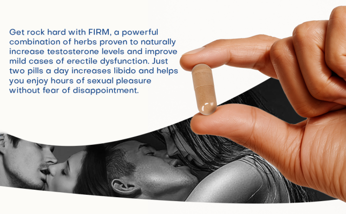 Intimate Enhancements - Firm - Erection Enhancer - Sexual Daily Supplement Formula - 60 Vegan Capsules