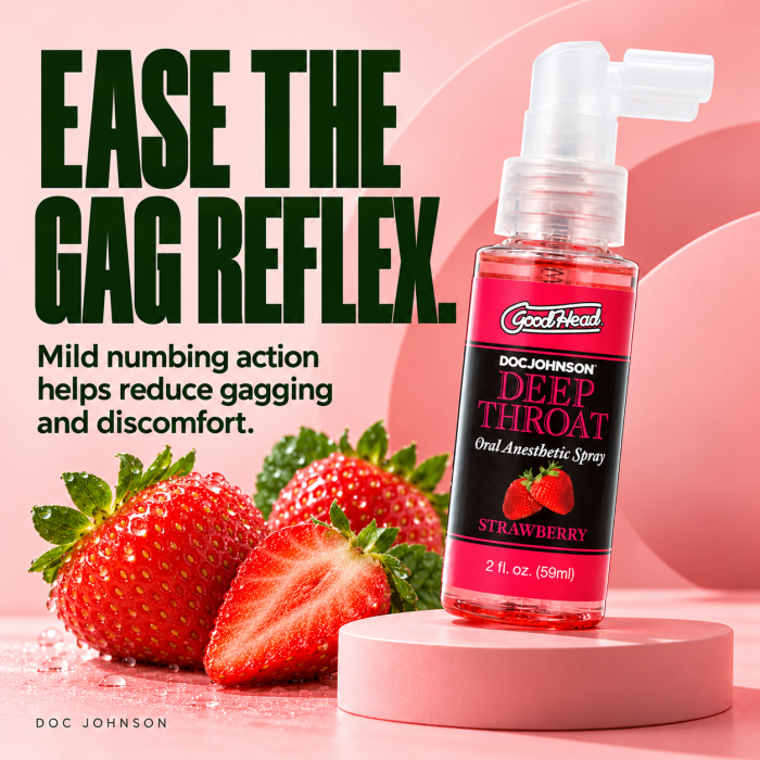 GoodHead - Deep Throat Spray - Strawberry - 2 fl. oz.