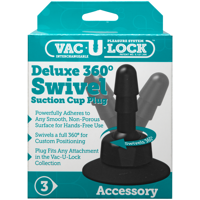 Vac-U-Lock - Deluxe 360 Swivel Suction Cup Plug