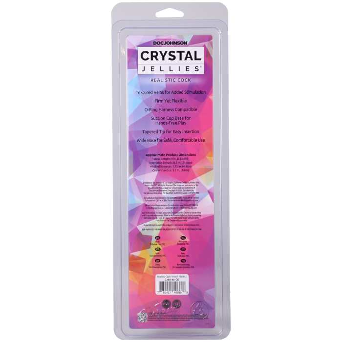 Crystal Jellies - Realistic Cock - 9 Inch