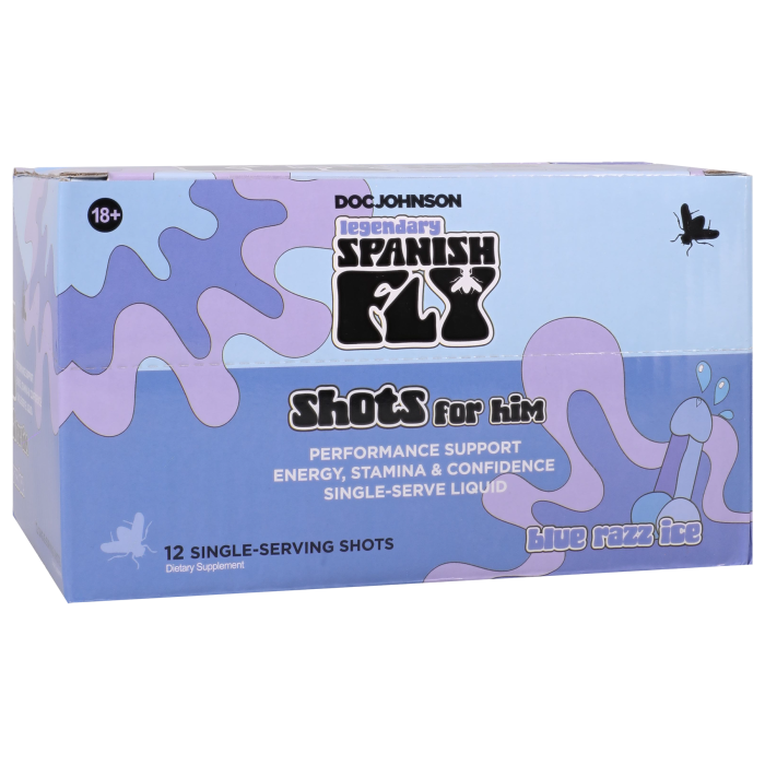 Spanish Fly For Him - Arousal Shot - Blue Razz Ice