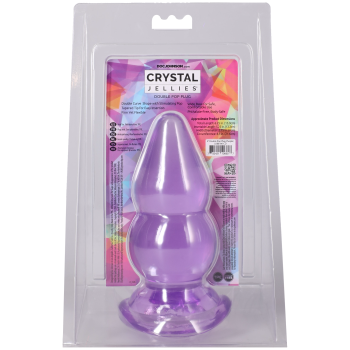 Crystal Jellies - Double Pop Plug - 6 Inch
