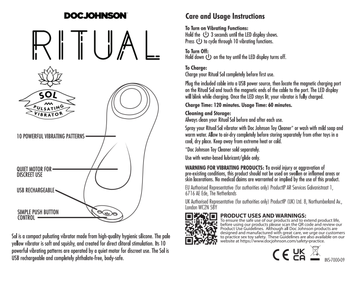 RITUAL - Sol - 10 Function Pulsating Vibrator