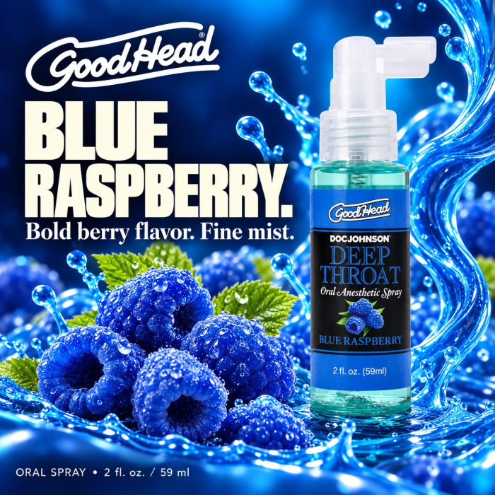 GoodHead - Deep Throat Spray - Blue Raspberry - 2 fl. oz.