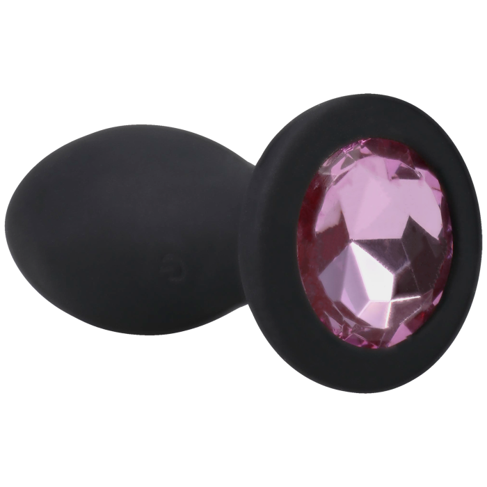 Booty Bling - Jeweled Wearable Vibrating Silicone Plug - 3 Inch