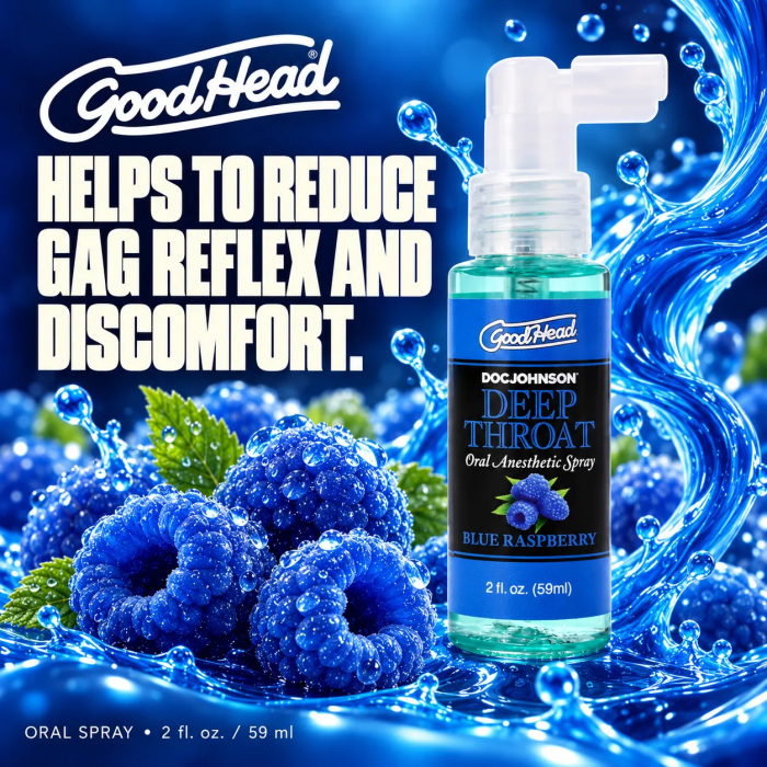 GoodHead - Deep Throat Spray - Blue Raspberry - 2 fl. oz.