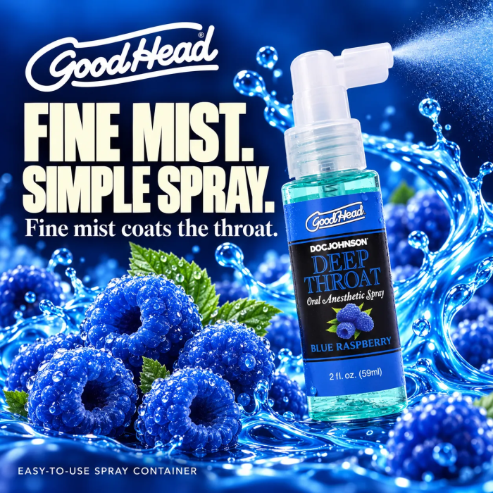 GoodHead - Deep Throat Spray - Blue Raspberry - 2 fl. oz.