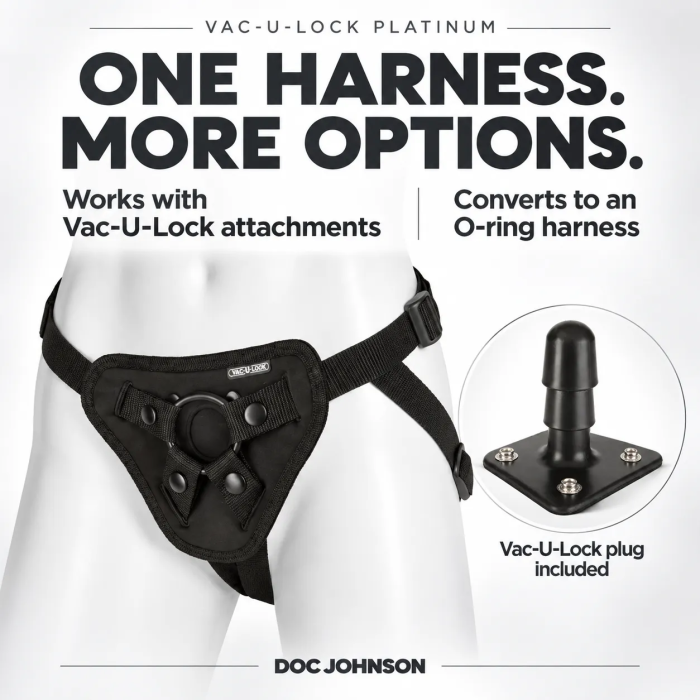 Vac-U-Lock Platinum - Luxe Harness - With Plug