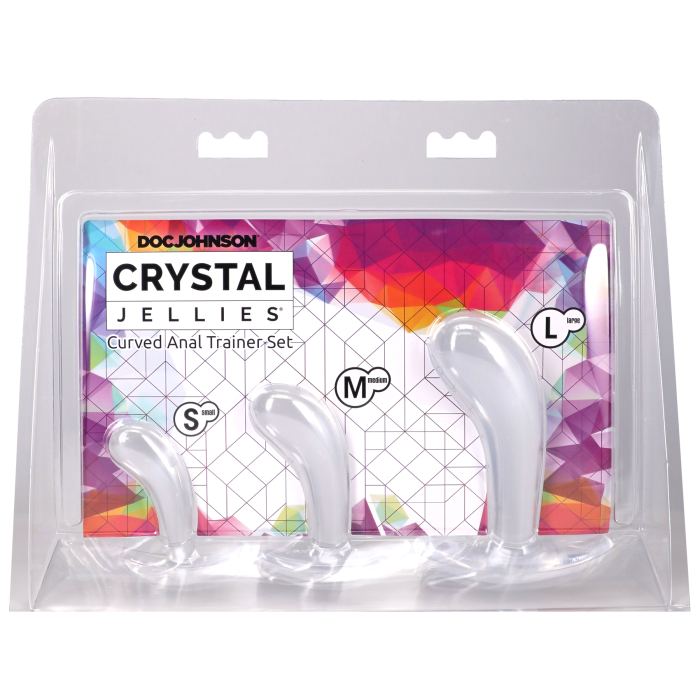 Crystal Jellies - Curved Anal Trainer Set