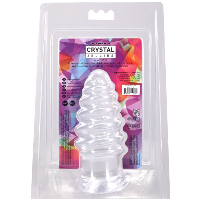 Crystal Jellies - Anal Twist - 6 Inch