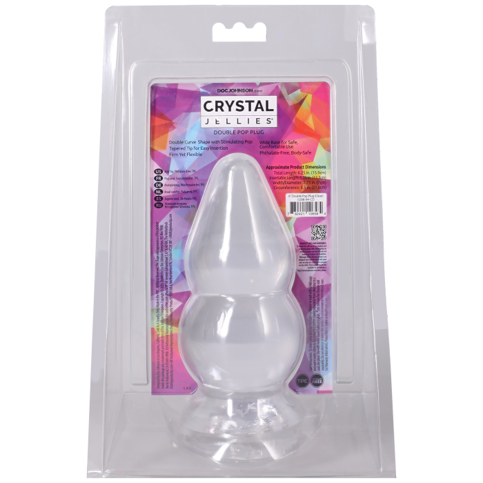 Crystal Jellies - Double Pop Plug - 6 Inch