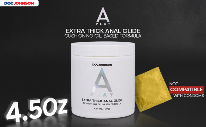 A-Play - Extra Thick Anal Glide - Cushioning Oil-Based Formula - 4.5 oz.