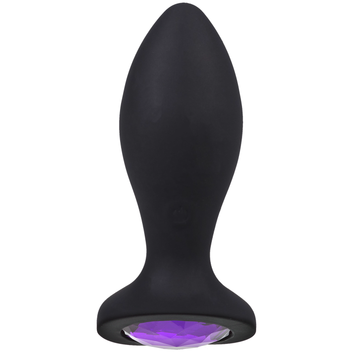 Booty Bling - Jeweled Wearable Vibrating Silicone Plug - 3 Inch