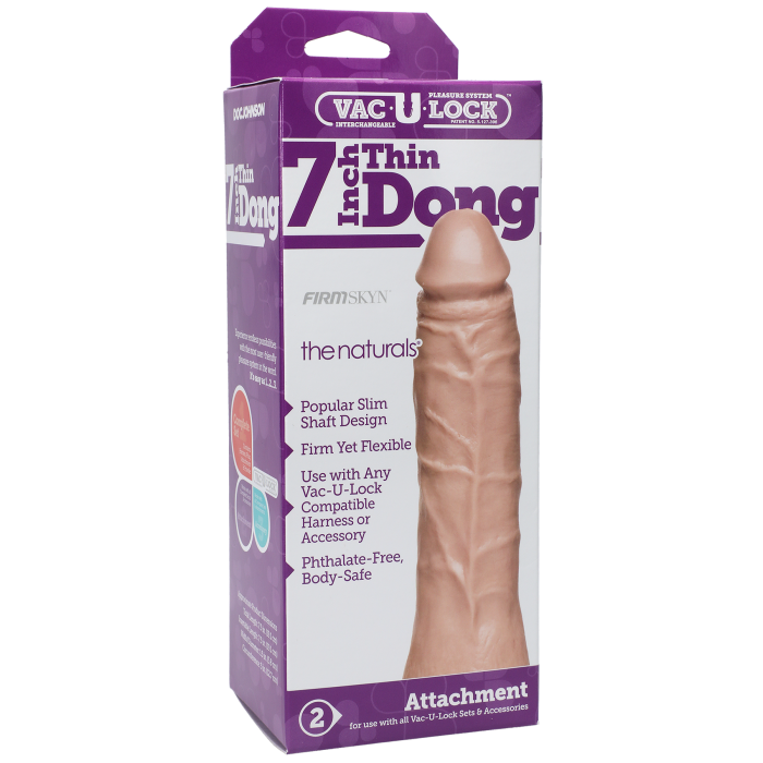 Vac-U-Lock - 7 Inch Thin Dong - The Naturals