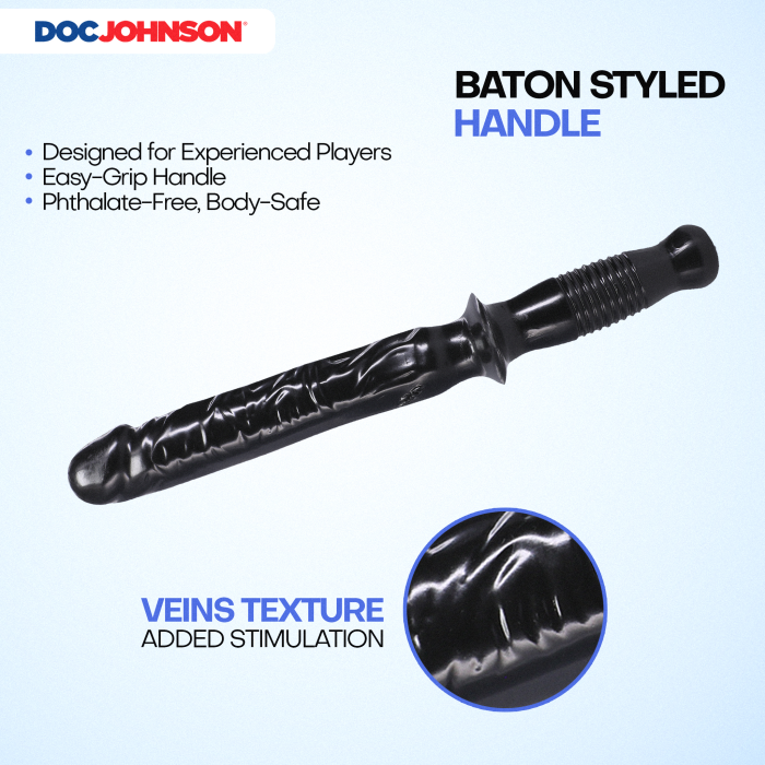 The Classic Manhandler - 10 Inch Dildo Plus Handle