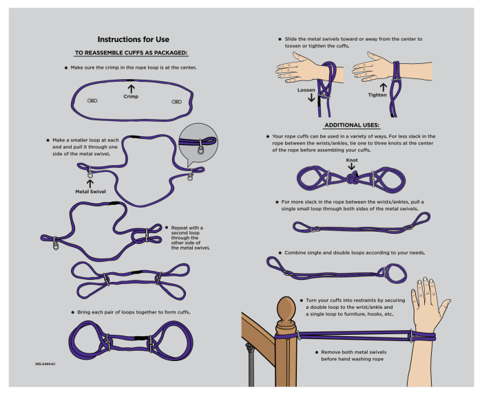 Merci - Restrain - 6mm Hemp Wrist or Ankle Cuffs
