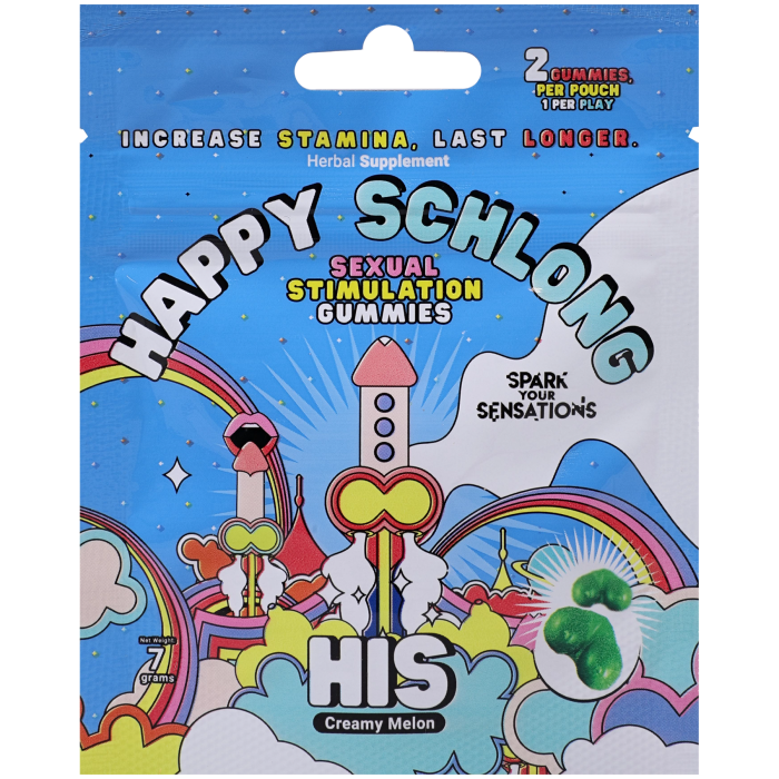 Happy Schlong (His) - Sexual Stimulation Enhancers - Creamy Melon