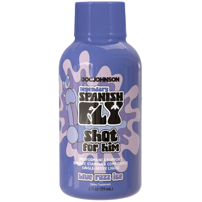 Spanish Fly For Him - Arousal Shot - Blue Razz Ice